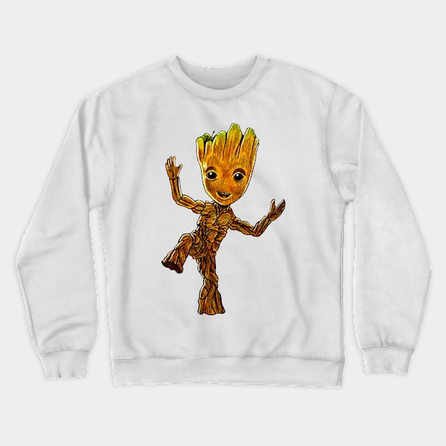 Cute Groot Crewneck Sweatshirt by tabslabred